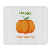 Prettig Thanksgiving grote pompoen Snijplank (Voorkant)