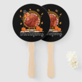 Prettig Thanksgiving  Handwaaier (Voorkant en achterkant)