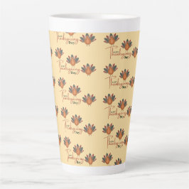 prettig thanksgiving  herfst latte mok