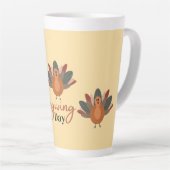 prettig thanksgiving  herfst latte mok (Rechterhoek)