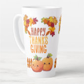 prettig thanksgiving herfst latte mok (Linkerhoek)