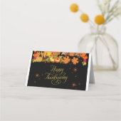 Prettig Thanksgiving Herfst Oogst Plaatskaartje (Achterkant)
