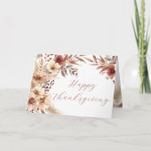 Prettig Thanksgiving Herfst Rand Kaart (Voorkant)