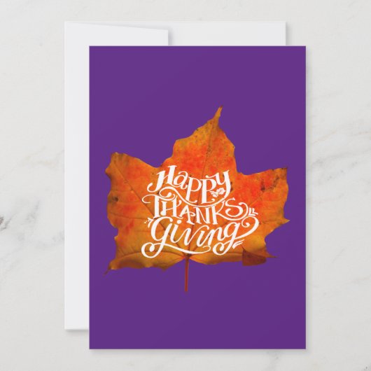 PRETTIG THANKSGIVING HERFSTBLADEREN HERFSTBLAD KAART (Voorkant)
