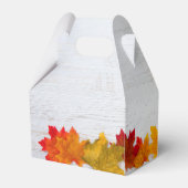 Prettig Thanksgiving Herfstbladeren Zakelijk Feest Bedankdoosjes (Achterkant)