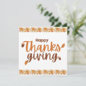 Prettig Thanksgiving Herfstkleuren Kaart (Staand voorkant)