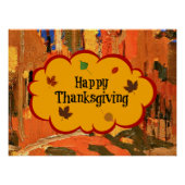 Prettig Thanksgiving, herfstkleuren, Perfect Poster (Voorkant)