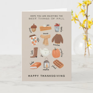 Prettig Thanksgiving, het beste van de herfst Kaart