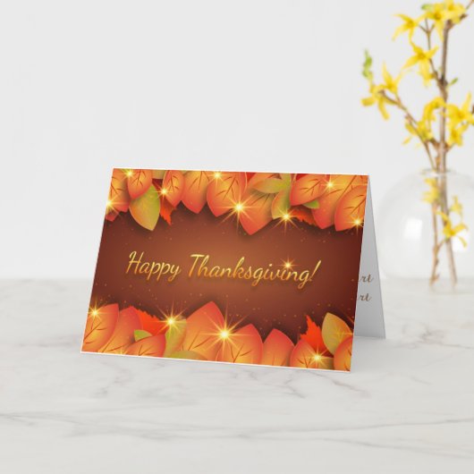 Prettig Thanksgiving - Ik ben dankbaar Kaart (Gele Bloem)