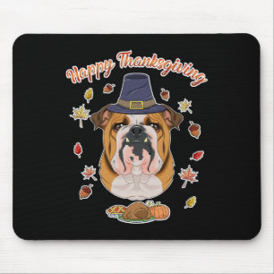 Prettig Thanksgiving Ik hondenliefhebber Ik Engels Muismat