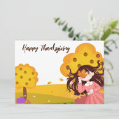 Prettig Thanksgiving Kaart (Staand voorkant)