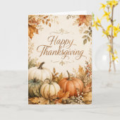 Prettig Thanksgiving Kaart (Gele Bloem)