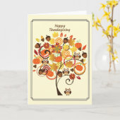 Prettig Thanksgiving Kaart (Gele Bloem)