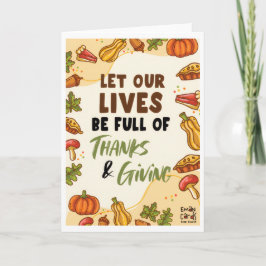 Prettig Thanksgiving Kaart