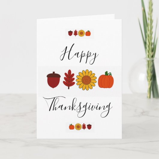 Prettig Thanksgiving Kaart (Voorkant)