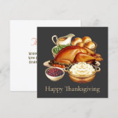 Prettig Thanksgiving Kaart (Voorkant / Achterkant)