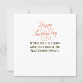 Prettig Thanksgiving Kaart (Achterkant)