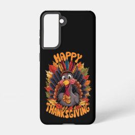 Prettig Thanksgiving Kalkoen Familie Herfst Samsung Galaxy Hoesje
