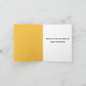 Prettig Thanksgiving Kat Praat Door Mondkapje Feestdagen Kaart (Binnen)