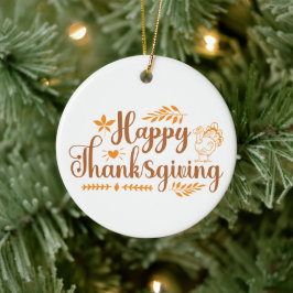 Prettig Thanksgiving Keramisch Ornament