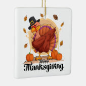 Prettig Thanksgiving Keramisch Ornament (Rechts)