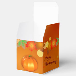 Prettig Thanksgiving Kleurrijke herfstbladeren Bedankdoosjes