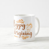 Prettig Thanksgiving Koffiemok (Voorkant rechts)