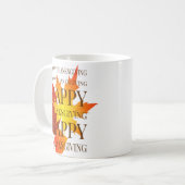 Prettig Thanksgiving Koffiemok (Voorkant links)