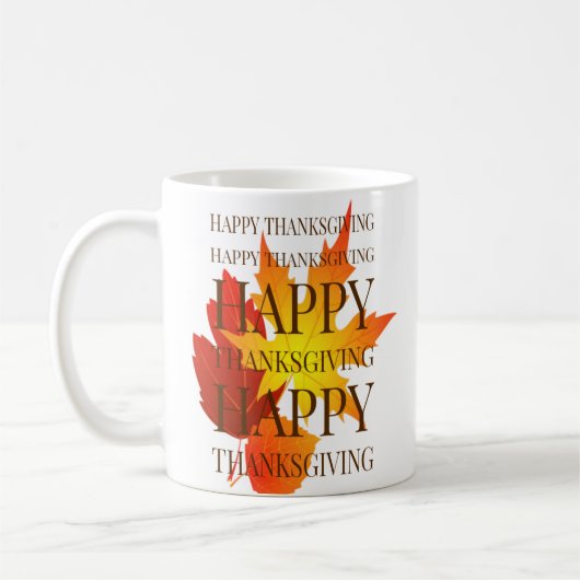 Prettig Thanksgiving Koffiemok (Links)