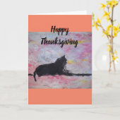 Prettig Thanksgiving lege wenskaart Kaart (Gele Bloem)