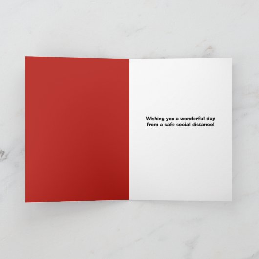 Prettig Thanksgiving Lieve Eekhoorn met Mondkapje Feestdagen Kaart (Binnen)