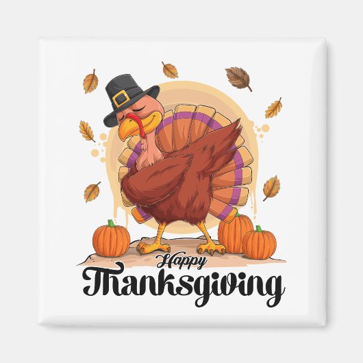 Prettig Thanksgiving Magneet (Voorkant)