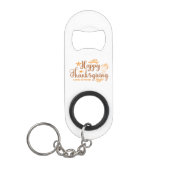 Prettig Thanksgiving Mini Flessenopener (Voorkant)