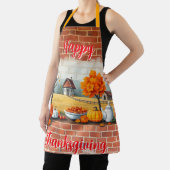 Prettig Thanksgiving Modern Mooie Herfst Schort (Insitu)