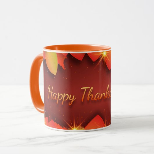 Prettig Thanksgiving Mok (Voorkant links)