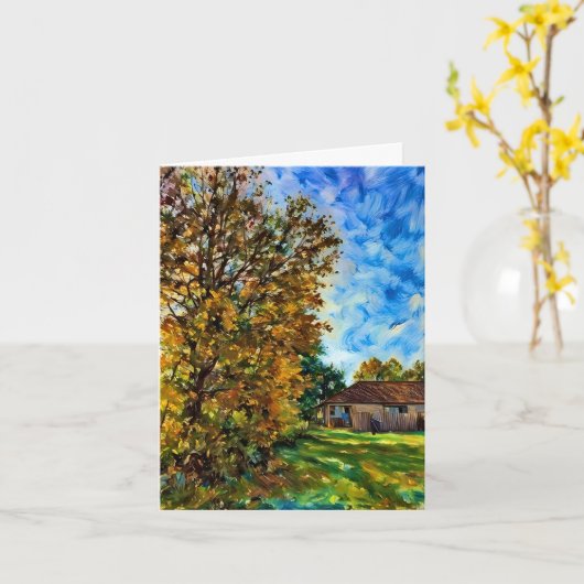 Prettig Thanksgiving - Mooie herfstdag Kaart (Gele Bloem)