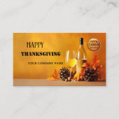 Prettig Thanksgiving Najaar Visitekaartje (Voorkant)