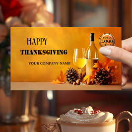 Prettig Thanksgiving Najaar Visitekaartje