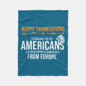 Prettig Thanksgiving, Native American Truth_ Ameri Fleece Deken (Voorkant)