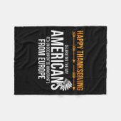 Prettig Thanksgiving, Native American Truth_ Ameri Fleece Deken (Voorkant (Horizontaal))