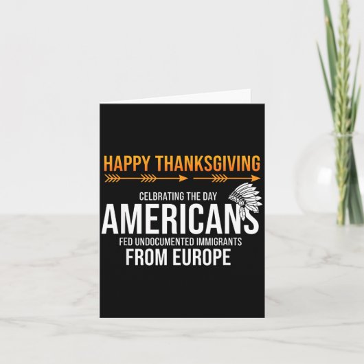 Prettig Thanksgiving, Native American Truth_ Ameri Kaart (Voorkant)