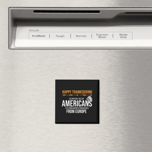 Prettig Thanksgiving, Native American Truth_ Ameri Magneet (Insitu (Vaatwasser))