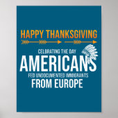 Prettig Thanksgiving, Native American Truth_ Ameri Poster (Voorkant)