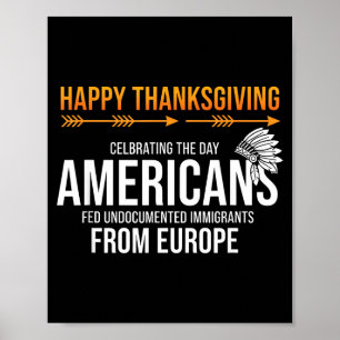 Prettig Thanksgiving, Native American Truth_ Ameri Poster