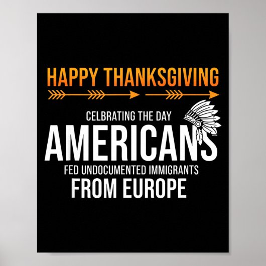 Prettig Thanksgiving, Native American Truth_ Ameri Poster (Voorkant)