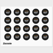 Prettig Thanksgiving, Native American Truth_ Ameri Ronde Sticker (Vel)