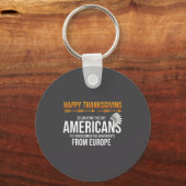 Prettig Thanksgiving, Native American Truth_ Ameri Sleutelhanger (Voorkant)