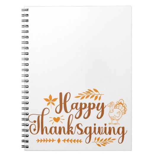 Prettig Thanksgiving Notitieboek (Voorkant)