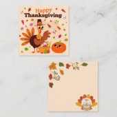 Prettig Thanksgiving Notitiekaartje (Voorkant / Achterkant)