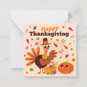 Prettig Thanksgiving Notitiekaartje